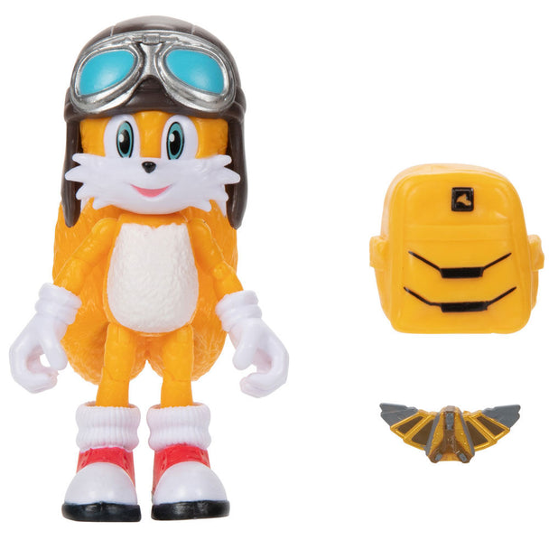 Figurine Sonic 2 de 10cm vue de face avec détails colorés et expression dynamique
