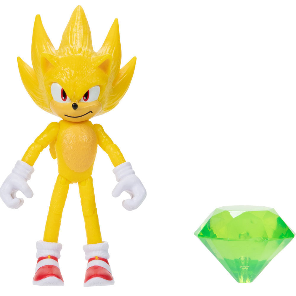 Vue latérale de la figurine Sonic 2 mettant en avant ses chaussures rouges emblématiques