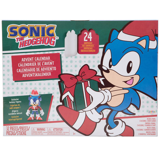 Calendrier de l'Avent Sonic The Hedgehog JAKKS PACIFIC avec 24 fenêtres à ouvrir pendant décembre