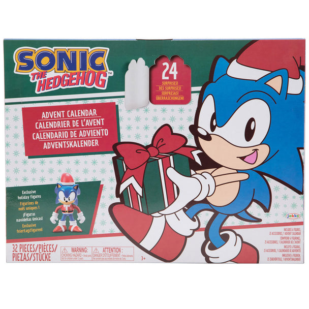 Calendrier de l'Avent Sonic The Hedgehog JAKKS PACIFIC avec 24 fenêtres à ouvrir pendant décembre