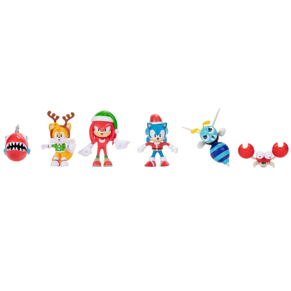 Collection d'accessoires et petits jouets Sonic extraits du calendrier de l'Avent JAKKS PACIFIC