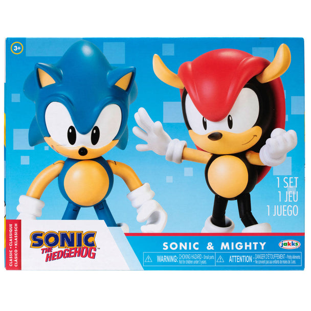 Figurine Sonic The Hedgehog de 10 cm en position dynamique avec détails bleus et rouges
