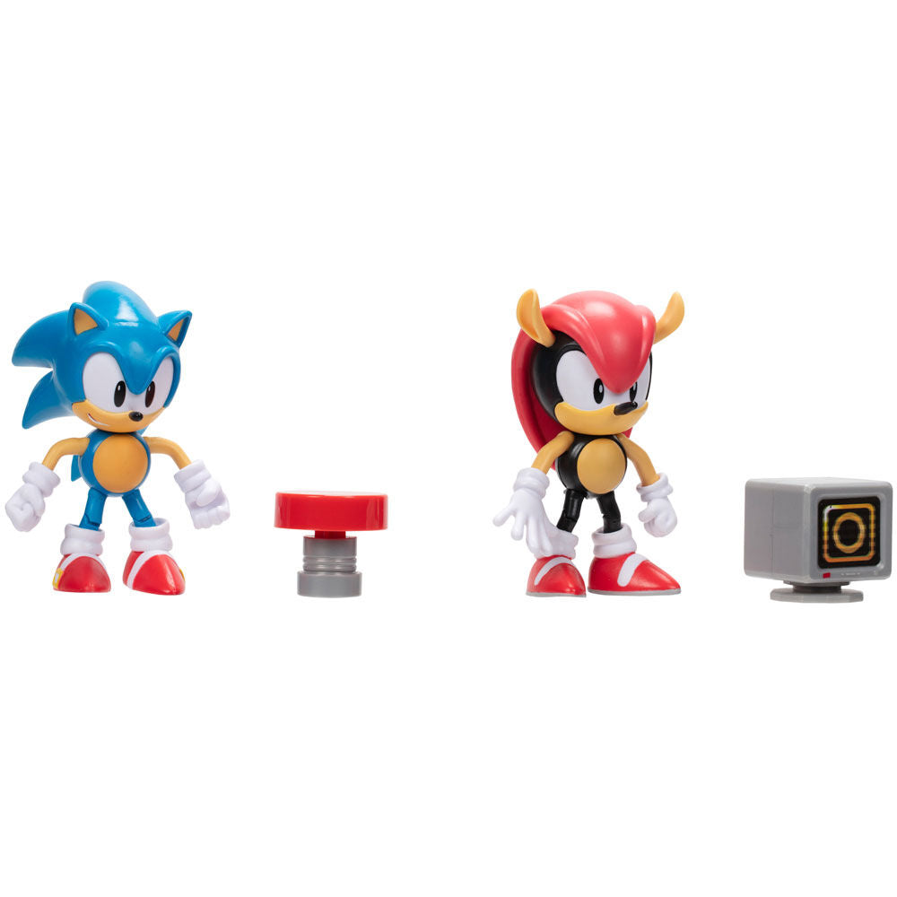 Emballage officiel JAKKS PACIFIC du set de figurines Sonic & Mighty, avec logo et illustrations
