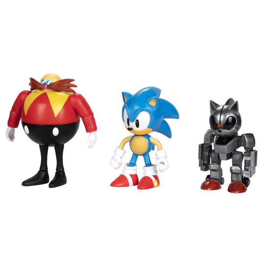 Figurine Tails avec ses deux queues emblématiques du set Sonic 30e anniversaire