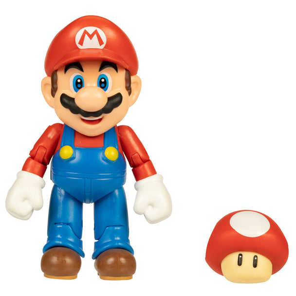 Figurine Super Mario Bros de 10cm vue de face avec détails colorés et précis