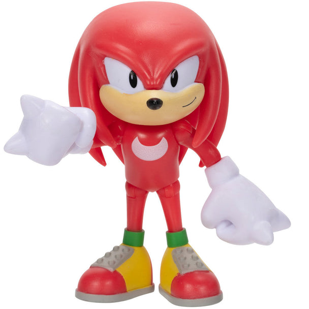 Profil latéral de la figurine Sonic The Hedgehog montrant la pose caractéristique et les pointes bleues