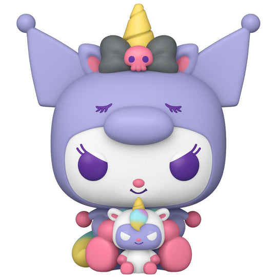 Boîte cadeau originale Funko POP contenant les figurines Hello Kitty et Kuromi de 9 cm