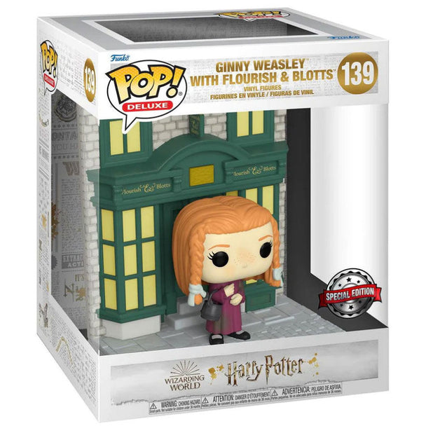 Figurine POP Ginny Weasley exclusive FUNKO dans la boutique Flourish & Blotts à Diagon Alley