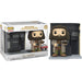 Vue rapprochée de la figurine exclusive Funko POP Rubeus Hagrid Leaky Cauldron avec accessoires magiques