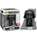 Vue rapprochée de la figurine Darth Vader Bounty Hunter Funko POP montrant les détails de la peinture et du costume