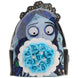 Sac à dos Loungefly Corpse Bride Emily Bouquet en simili cuir vegan avec fleurs décoratives