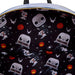 Présentation complète du sac à dos Jack Skellington sur fond blanc mettant en valeur son design unique