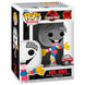 Vue rapprochée de la figurine Funko POP Mr.DNA Jurassic Park exclusive montrant les détails en vinyle
