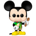 Zoom sur la figurine Mickey Mouse Funko POP édition spéciale 50e anniversaire avec détails colorés et boîte collector