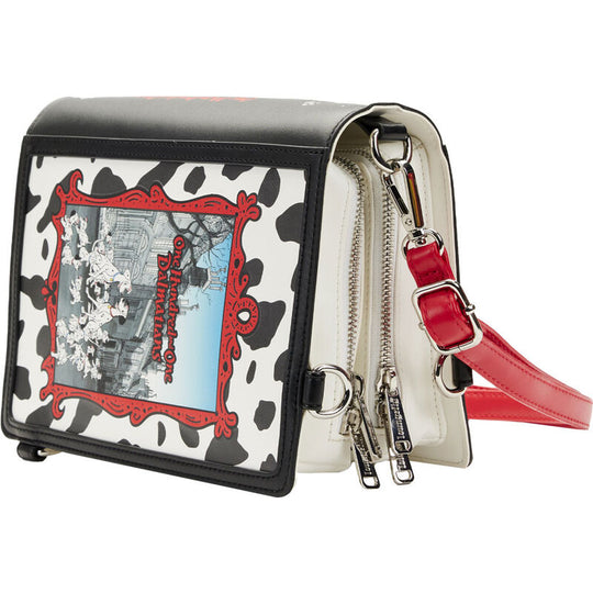 Détail des sangles ajustables et amovibles du sac à dos Loungefly 101 Dalmatians