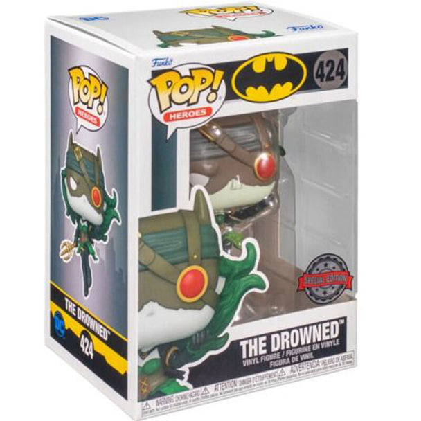 Figurine Funko POP Batman The Drowned exclusive DC Comics en vinyle de 9 cm dans sa boîte cadeau avec fenêtre transparente