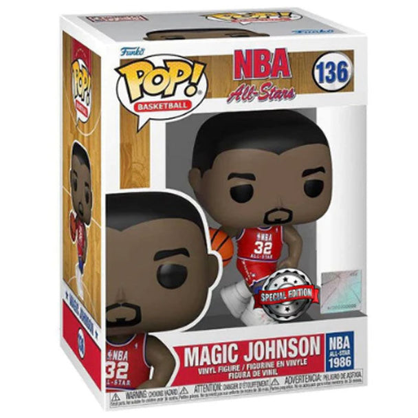 Figurine Funko POP Magic Johnson NBA Legends en vinyle avec boîte vitrée exclusive