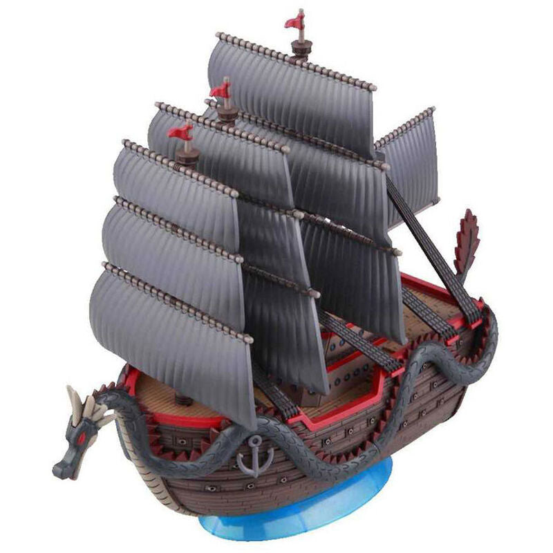 Maquette Dragons Ship One Piece BANDAI 15cm montée vue de face avec détails précis