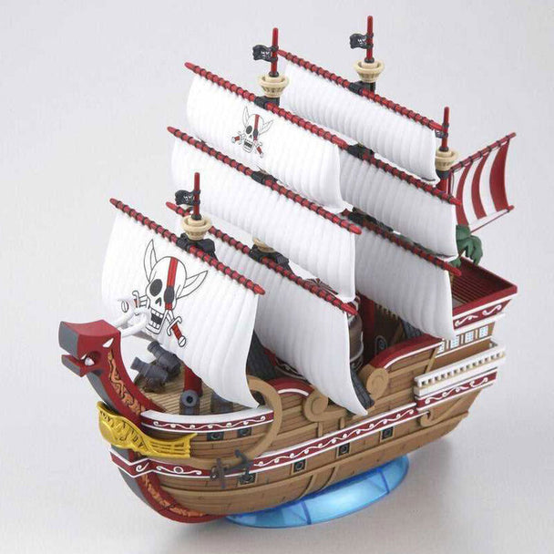 Packaging du kit maquette BANDAI HOBBY One Piece Red Force 15cm, avec instructions visibles