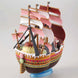 Figurine One Piece Queen Mama Chanter assemblée en position dynamique sur socle, hauteur 15 cm