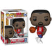 Vue rapprochée de la figurine Funko POP Magic Johnson montrant les détails précis du visage et du maillot