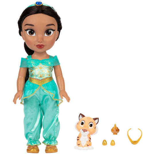 Détail du visage et des cheveux de la poupée musicale Jasmine de JAKKS PACIFIC