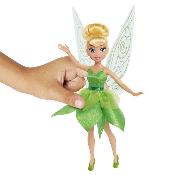 Poupée Bell de Disney avec 4 clochettes assorties posées à côté