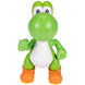 Zoom sur la figurine Yoshi JAKKS PACIFIC montrant ses fonctions interactives et textures