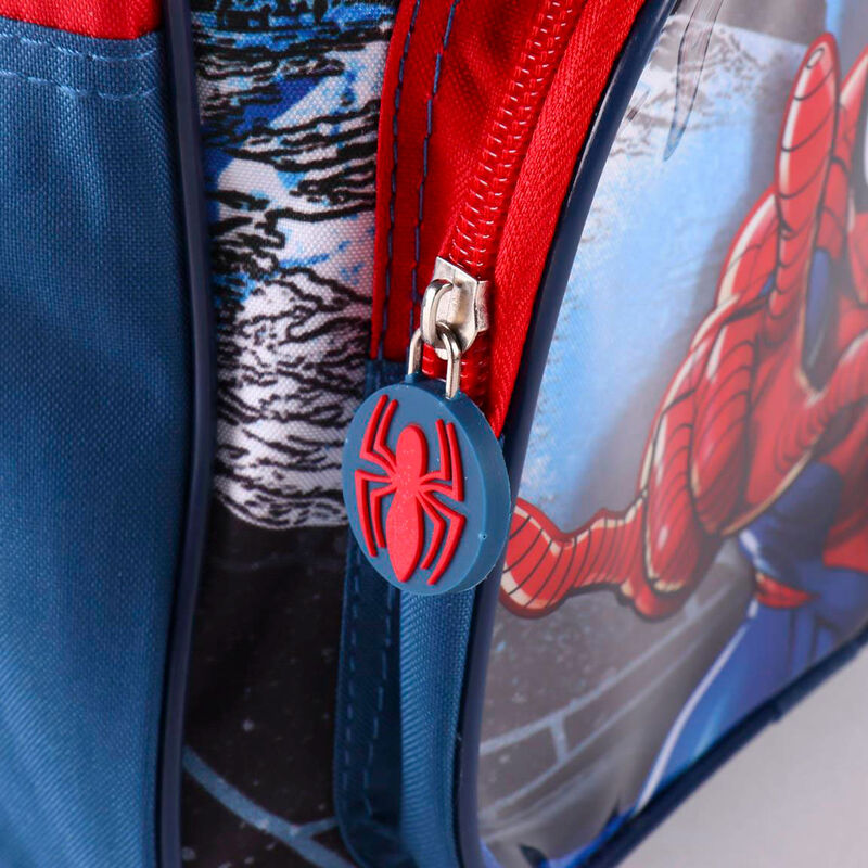 Vue latérale du sac à dos avec compartiments zippés pour une organisation optimale