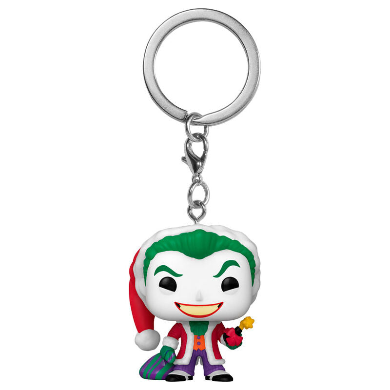 Porte-clés Pocket POP The Joker DC Comics édition exclusive FUNKO avec design détaillé et couleurs vives.