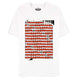 T-shirt Stranger Things Letters DIFUZED en coton blanc avec logo coloré sur fond clair