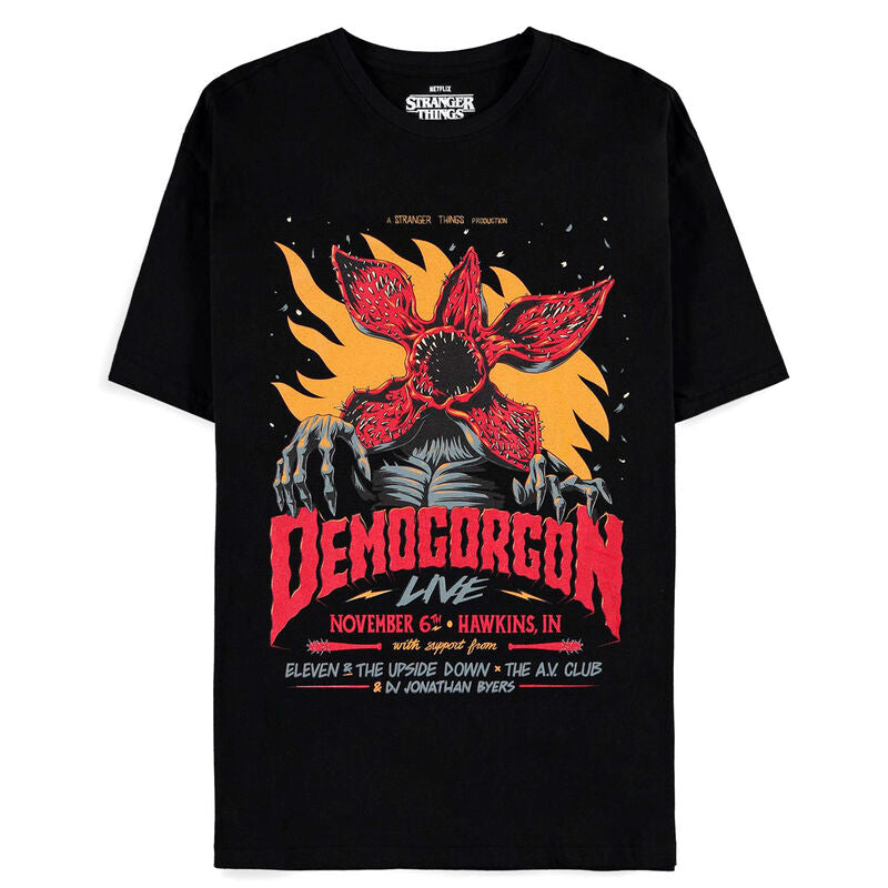 T-shirt Stranger Things Demogorgon DIFUZED en coton avec impression du monstre emblématique