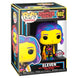 Figurine Funko POP d'Eleven en tenue centre commercial avec effet Black Light, vue de face