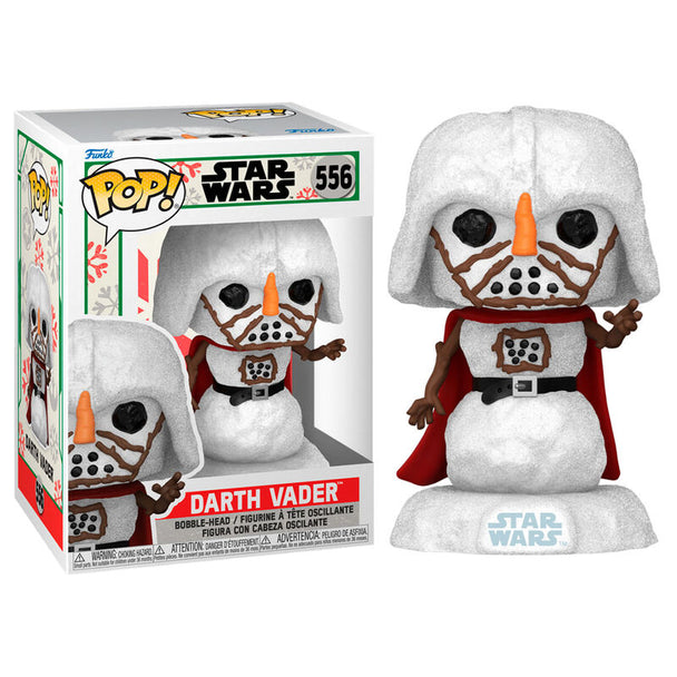 Vue de face de la figurine Funko POP Darth Vader Holiday Star Wars avec détails colorés et finition soignée