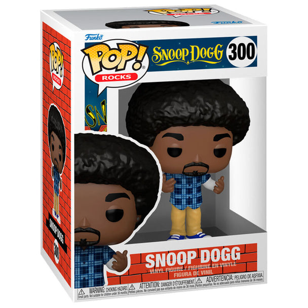 Figurine Funko POP Snoop Dogg en vinyl de 9 cm dans sa boîte cadeau originale, vue de face
