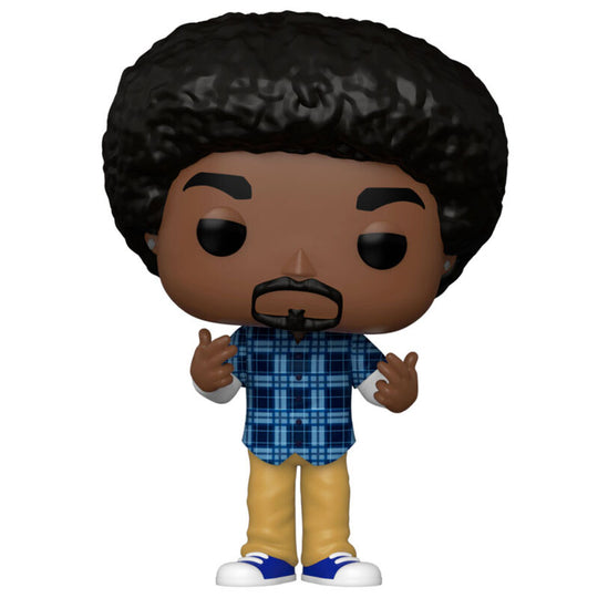 Détail de la figurine Funko POP Snoop Dogg montrant les traits caractéristiques du rappeur sur 9 cm