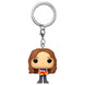 Vue latérale du porte-clés Hermione Funko Pocket POP mettant en valeur sa taille compacte
