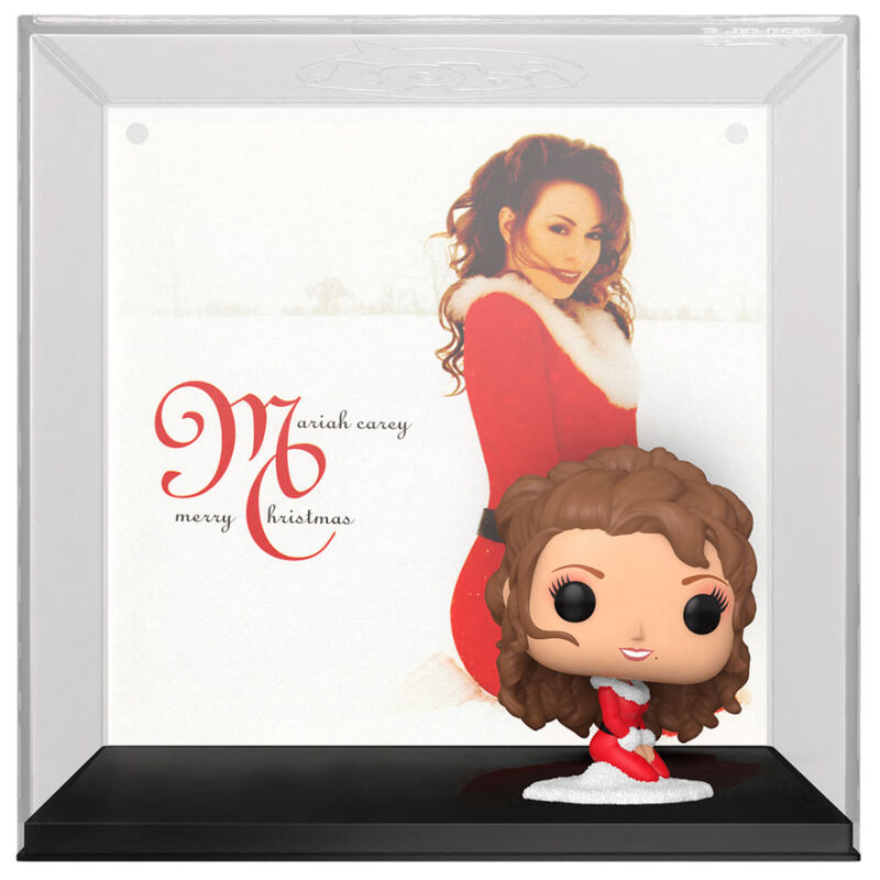 Vue latérale de la figurine POP Mariah Carey Merry Christmas montrant la qualité et les finitions précises