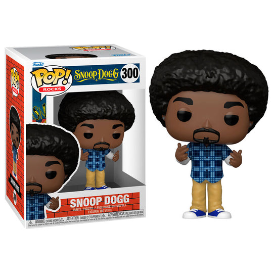 Packaging de la figurine Funko POP Snoop Dogg avec logo officiel Funko et design coloré