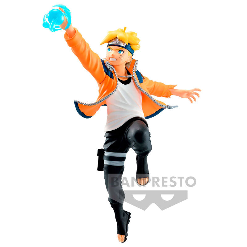Figurine Boruto Uzumaki de 13cm en position dynamique avec détails colorés
