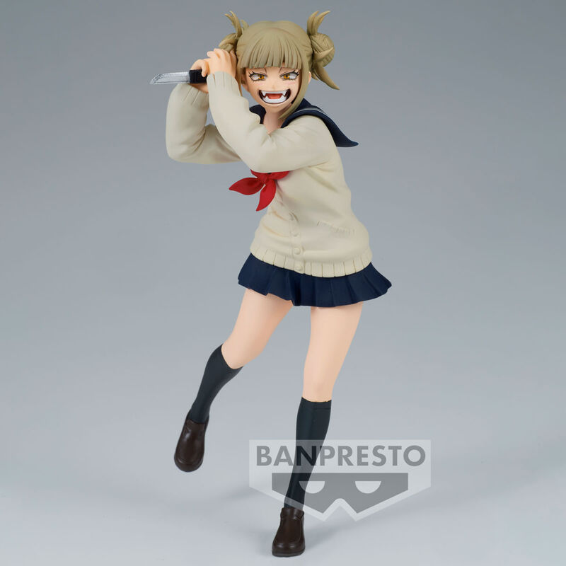Gros plan sur le visage expressif de la figurine Himiko Toga vol.6