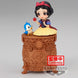 Profil gauche de la figurine Blanche-Neige Q Posket BANPRESTO montrant sa robe et coiffure