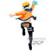 Figurine Boruto Uzumaki avec accessoires et base de support visible