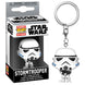 Porte-clés Star Wars Stormtrooper FUNKO Pocket POP accroché à un trousseau de clés