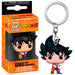 Détail du porte-clés FUNKO Pocket POP Goku avec Kamehameha, montrant les couleurs vives et les finitions précises
