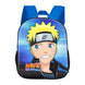 Vue de face du sac à dos Naruto 3D 31cm avec design en relief et couleurs vives