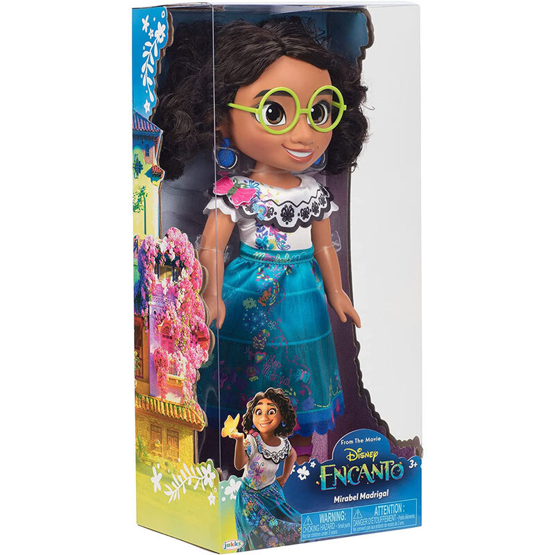 Poupée Mirabel habillée de sa tenue colorée inspirée du film Disney Encanto