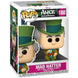 Vue rapprochée de la figurine Funko POP Mad Hatter édition 70e anniversaire avec détails colorés et boîte transparente