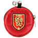Porte-monnaie Harry Potter Gryffindor rond en matériau matelassé avec fermeture éclair visible