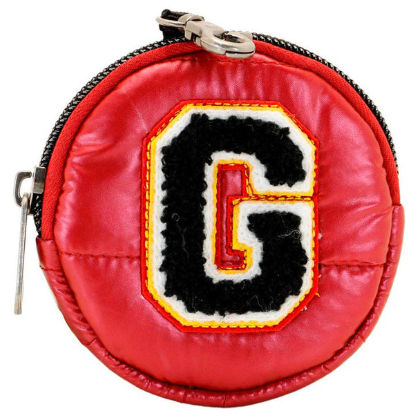 Détail intérieur du porte-monnaie Gryffindor avec doublure et crochet pour suspendre